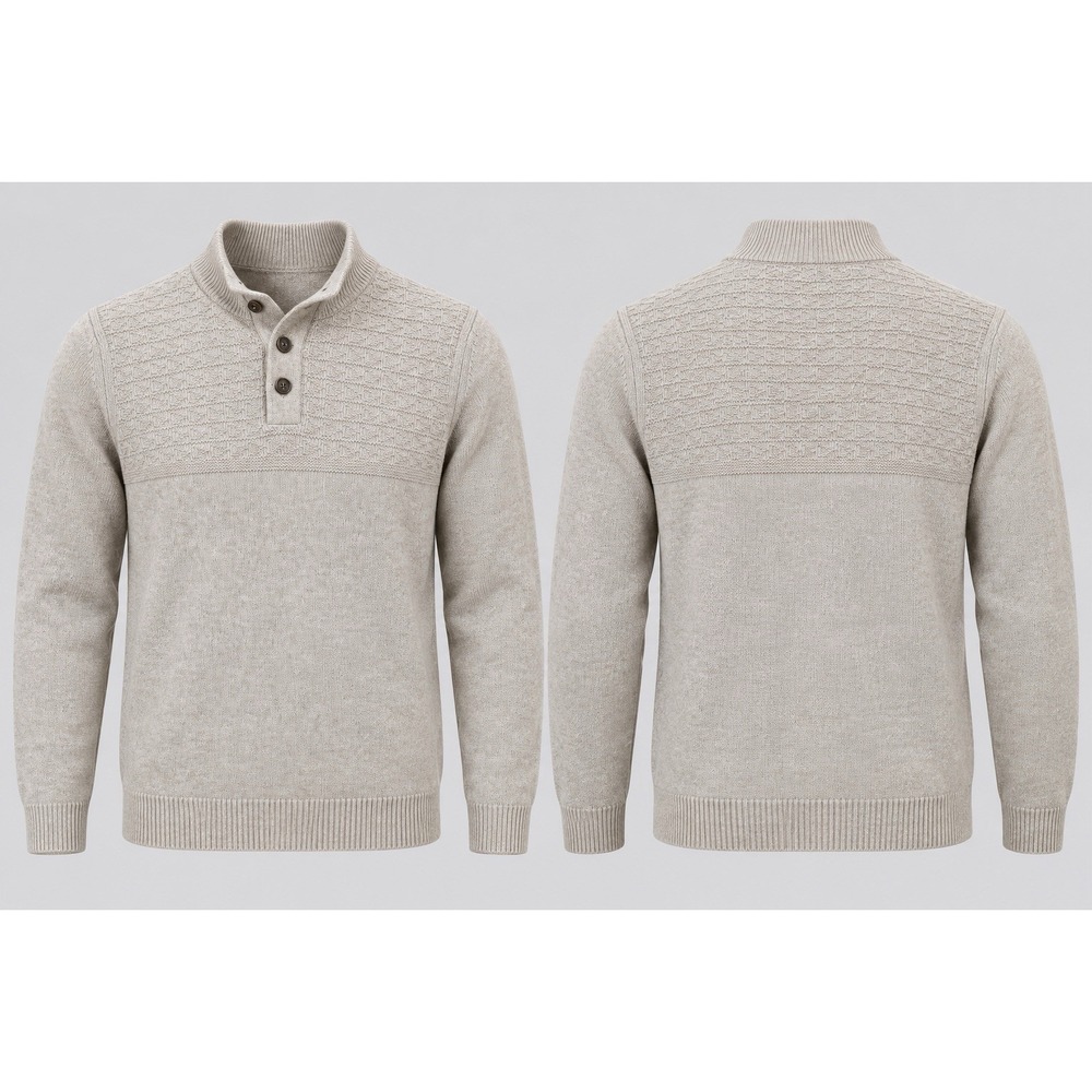 Tommy Bahama Pullover Sweater Mens Large Tan Ribbed